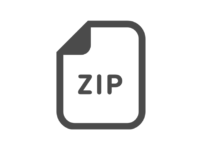 ZIPファイルのアイコン