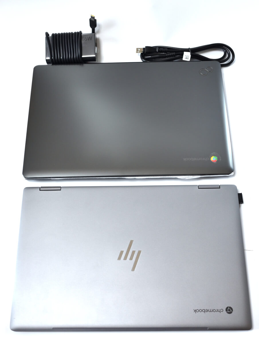 富士通FMV Chromebook HP Chromebook x360 14cとの比較